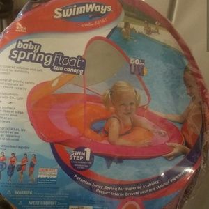 Baby Spring Float with sun canopy 50+UV protection